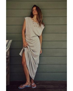 Free People Drift Street Cotton-Jersey Maxi Dress - Green