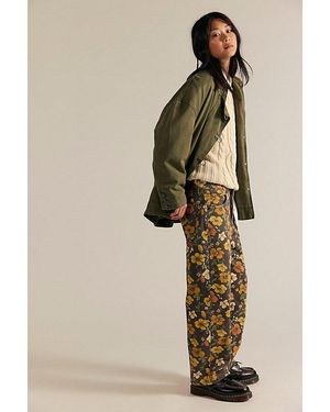 Free People Deep Trance Printed Jeans - Natural
