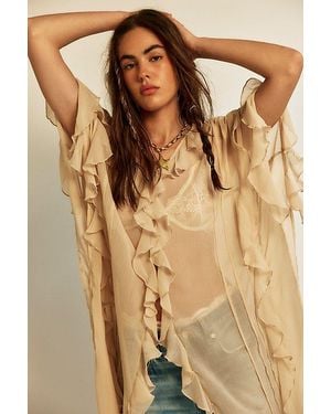 Free People Winter Valley Kimono - Natural