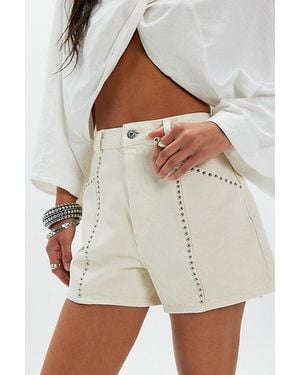 Rolla's Mirage Studded Shorts - Natural