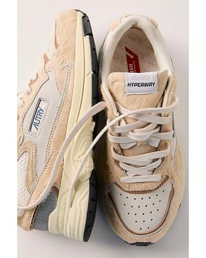 Autry Hyperway Hair-On Low-Top Sneakers - Natural