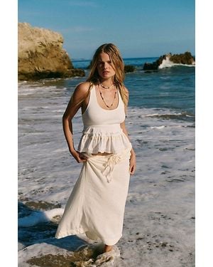 Free People Blossom Maxi Skirt - Gray