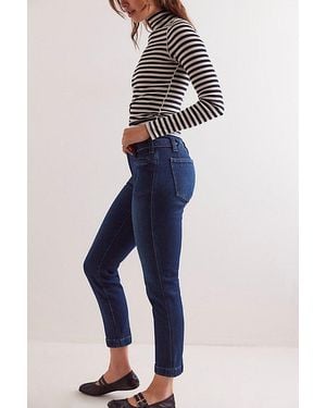 Free People Crvy Evie Slim Bootcut Jeans - Blue