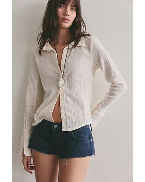 Free People Hit The Road Micro Shorts - Brown