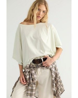 Free People Next Level Boat Neck Tee - Natural