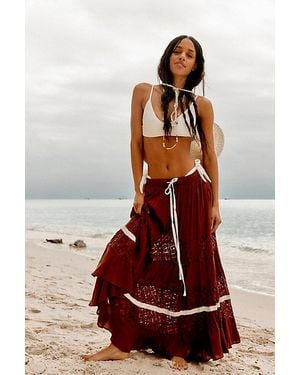 free-est Swept Away Maxi Skirt By - Red