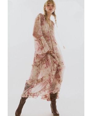 Free People Weeping Willows Maxi Dress - Brown