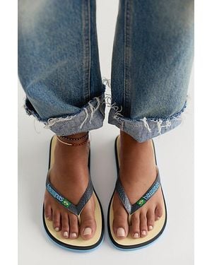Havaianas Brazil Twist Flip Flops - Blue
