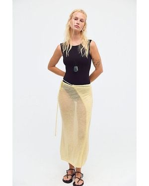 geel Kate Wrap Skirt - Yellow