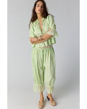 Intimately By Free People Forever Young Bloomer Trousers By - Green