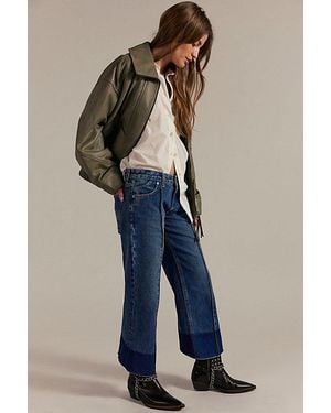 Free People Jinx Low Rise Crop Jeans - Blue