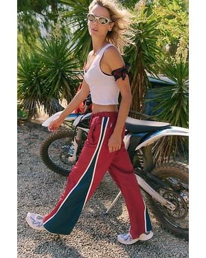 Fp Movement Retro Rider Fleece-Paneled Pants - Green