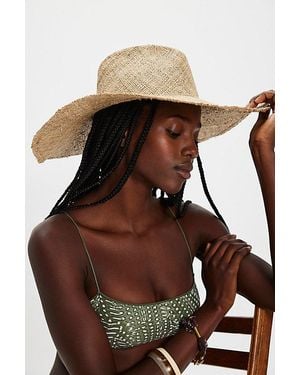 Clyde Caro Hat With Neck Shade By - Natural