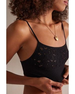 Free People Amara Seamless Longline Bralette - Black