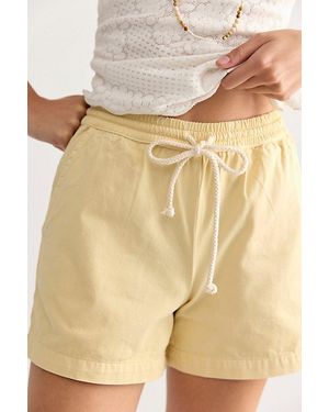 DONNI. Chino Drawstring Shorts - Natural