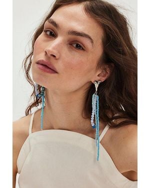 Free People Reese Dangle Earrings - Brown