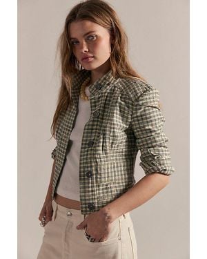 Free People Point It Blind Jacket - Brown