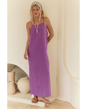 free-est Aspen Linen Maxi By - Purple