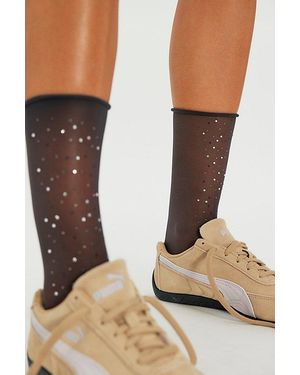 Free People Pauline Sheer Socks - Natural