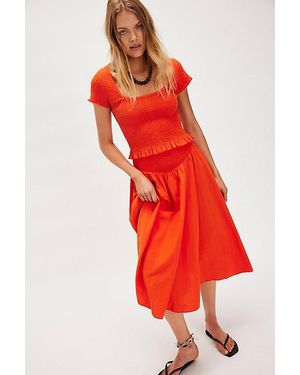Free People Braveheart Solid Set - Red