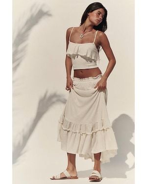 free-est Halle Maxi Skirt Set By - Natural