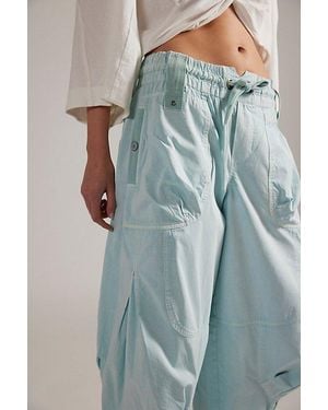 Free People We The Free Onset Pull-On Cargo Trousers - Blue