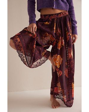 Intimately By Free People Hey Lover Printed Sleep Trousers By - Red