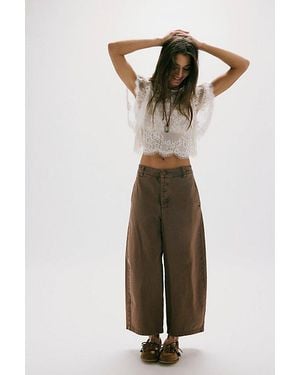 Free People Lay Down Chino Trousers - Natural
