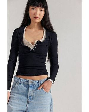 Intimately By Free People Wide Awake Layering Top By - Black
