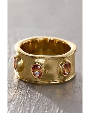 Daisy London X Free People Nellie Triple Stone Ring - Metallic