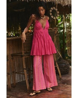 free-est Saltwater Wave Mini Dress By - Red