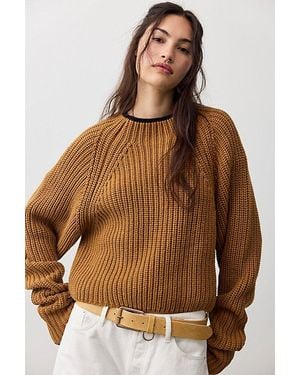 Free People Low Tide Knit Pullover - Brown