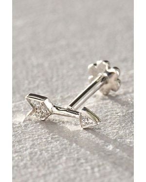 Maria Tash Diamond Arrow Threaded Stud Earring - Gray