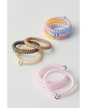 Teleties Small Coil Hair Tie Pack - Pink