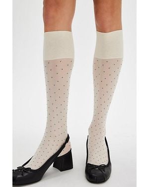 Swedish Stockings Eria Knee High Tights By - White