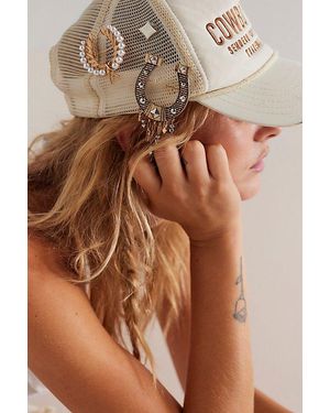 Free People Pins And Tokens Brooch Pack - Brown