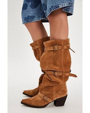 Jeffrey Campbell Harlowe Slouch Boots - Blue