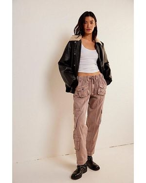 Free People Tahiti Cargo Trousers - Natural