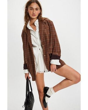 Free People Reggie Blazer Jacket - Brown