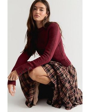 Free People Mila Pullover - Red