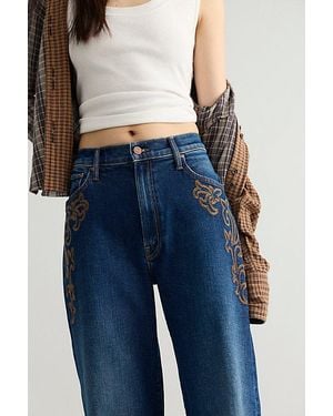 Mother The Dodger Sneak Jeans - Blue