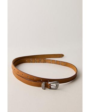 Free People Nash Extra Long Leather Belt - Brown