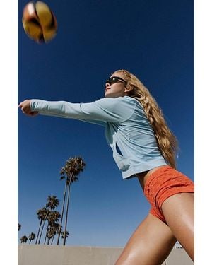 Fp Movement Hot Shot Hooded Long Sleeve - Blue