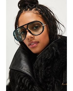 Free People Sunday Afternoon Aviator Sunglasses - Blue