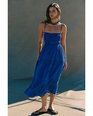 Free People Taking Sides Maxi - Blue
