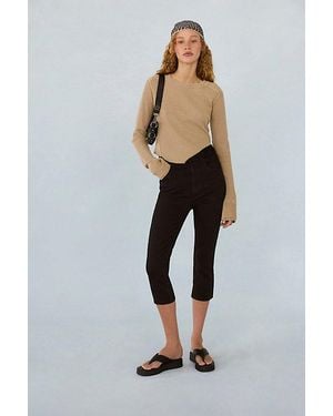 Free People Bette Super Slim Capris - Black