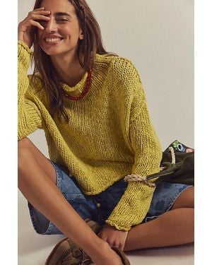 Free People Opal Rollneck Sweater - Yellow