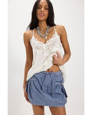 Free People Play It Cool Mini Skirt - Blue