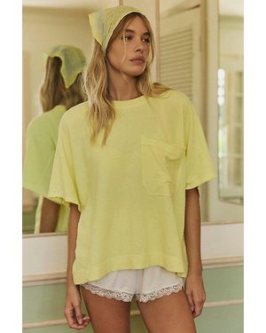 Intimately By Free People Staycation Sleep Tee By - Yellow