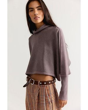 Free People My Girl Funnel Neck Pullover - Brown